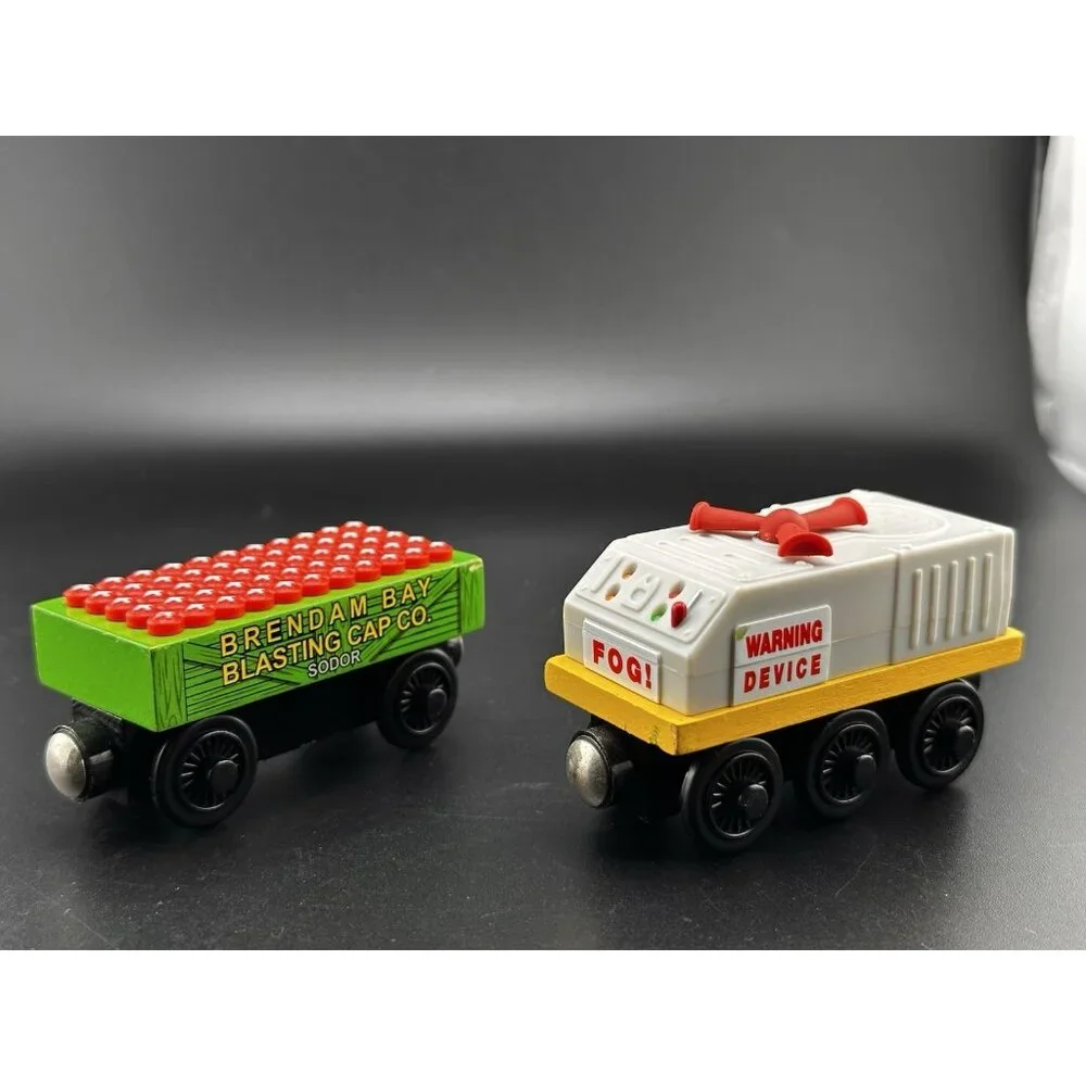 Thomas The Train Wooden Railway Brendan Blasting Cap‎ Fog Horn Car Vtg 2003 READ